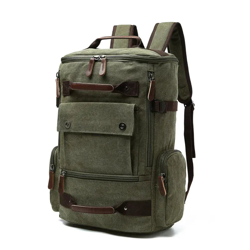 Ma Bagagerie Sac En Toile Vert kaki Ancien Sac À dos En Toile