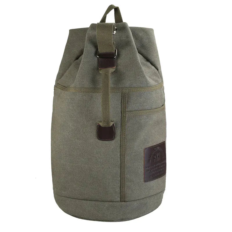 Ma Bagagerie Sac En Toile Vert kaki / Petit 26x45x26 cm Grand Sac À Dos En Toile Homme