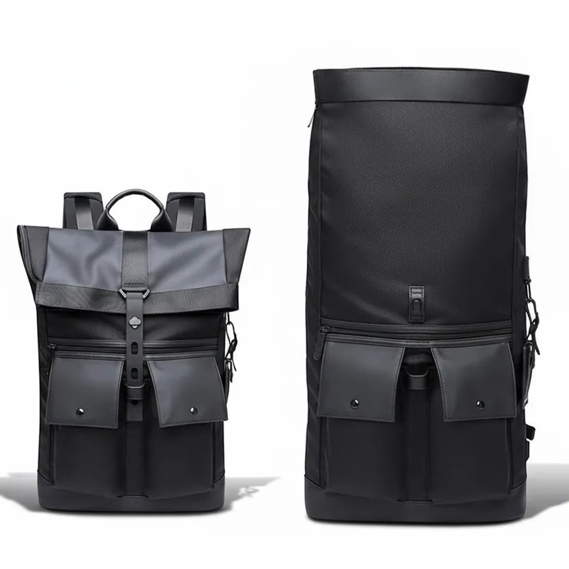 Ma Bagagerie Sac Imperméable Noir Sac À Dos Imperméable Homme