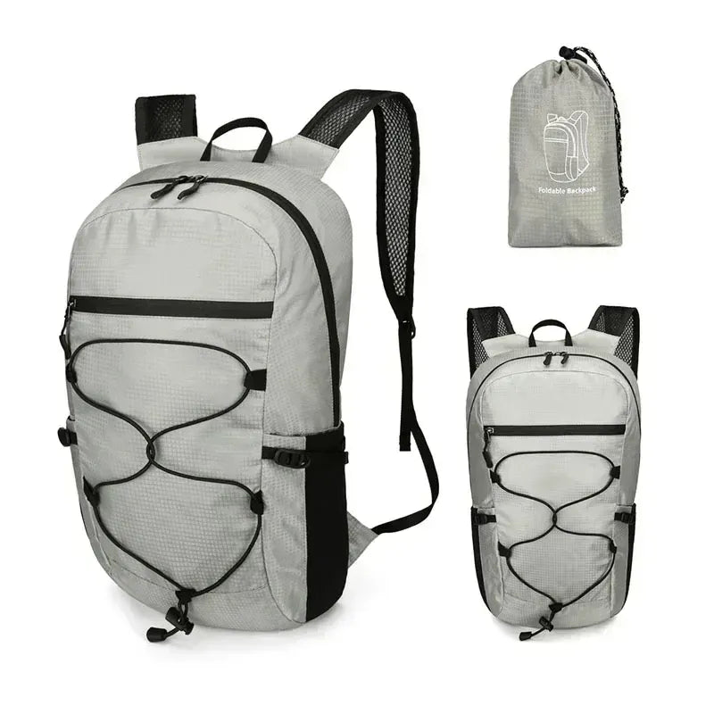 Ma Bagagerie Sac Pliable Gris clair Sac À Dos Pliable Et Imperméable