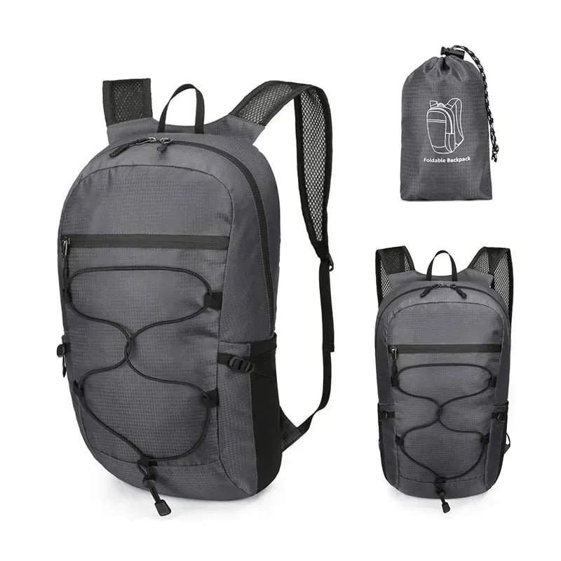 Ma Bagagerie Sac Pliable Gris foncé Sac À Dos Pliable Et Imperméable