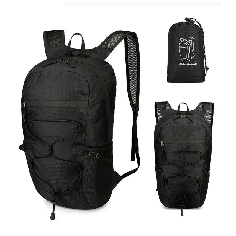Ma Bagagerie Sac Pliable Noir Sac À Dos Pliable Et Imperméable