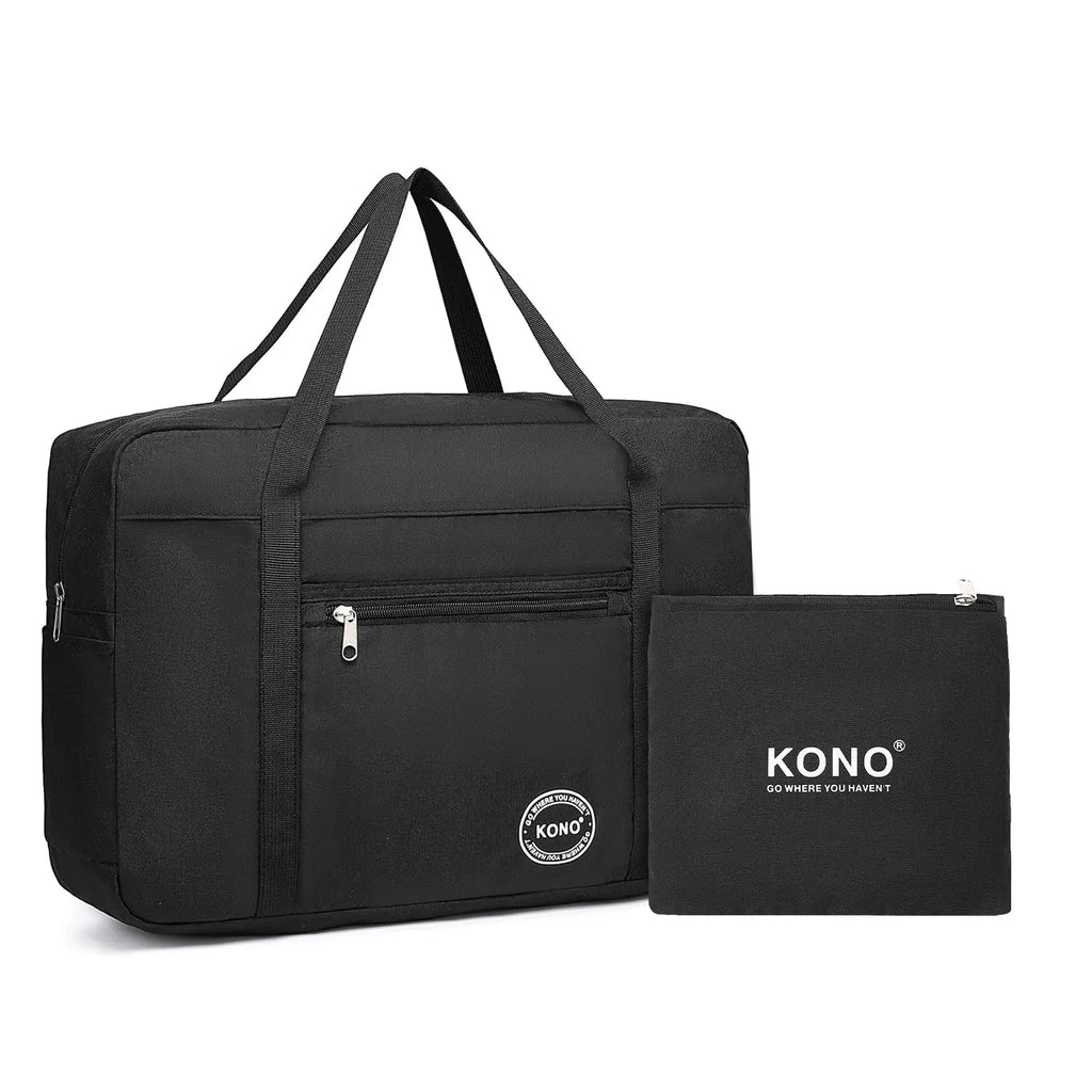 Ma Bagagerie Sac Pliable Noir Sac De Voyage Pliable Multifonction