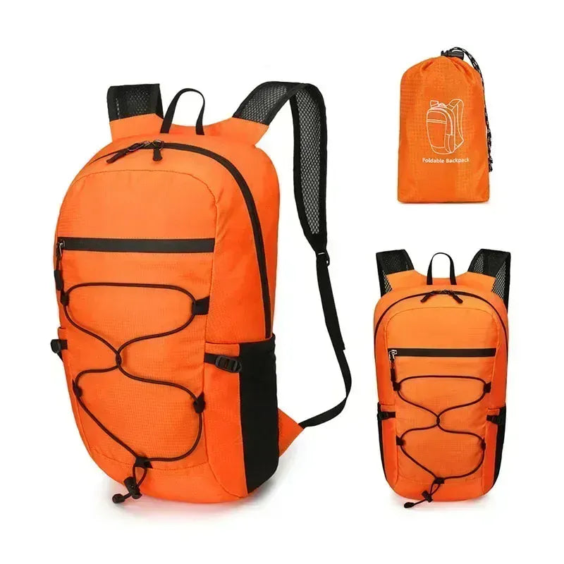 Ma Bagagerie Sac Pliable Orange Sac À Dos Pliable Et Imperméable