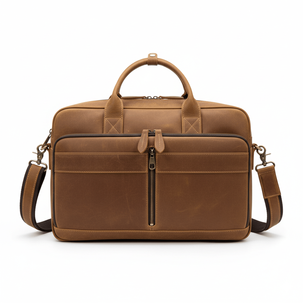 Ma Bagagerie Sac Pour Ordinateur Marron clair Sacoche Ordi Cuir Homme