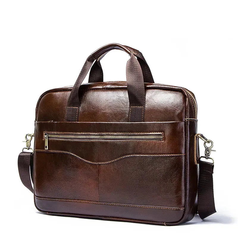 Ma Bagagerie Sac Pour Ordinateur Marron foncé Sacoche Pour Ordinateur Cuir Homme