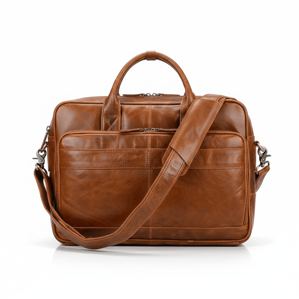 Ma Bagagerie Sac Pour Ordinateur Marron Sacoche Ordi Cuir Homme