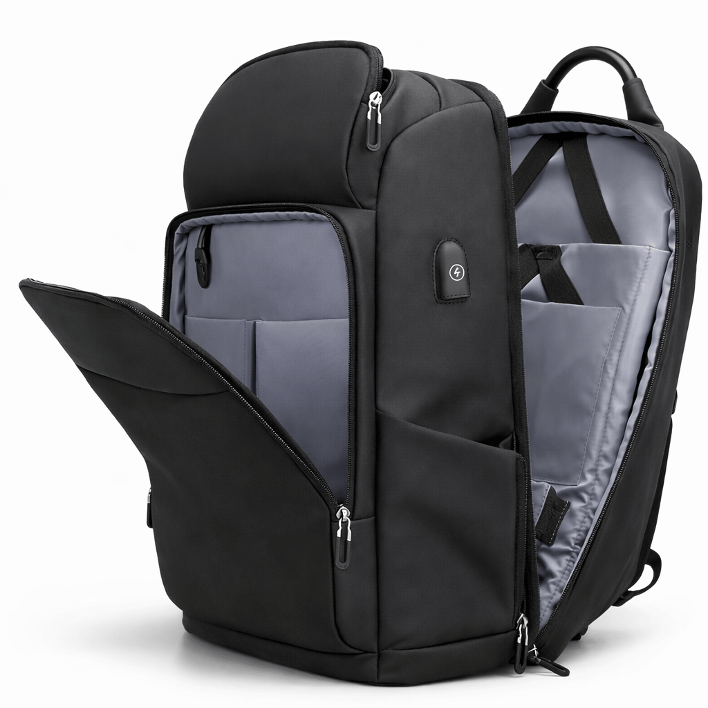 Ma Bagagerie Sac Pour Ordinateur Noir Sac À Dos De Voyage Ryanair – Easyjet Image