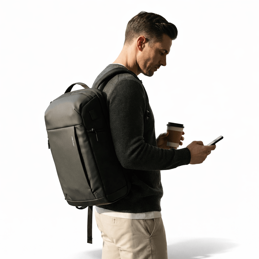 Ma Bagagerie Sac Pour Ordinateur Noir Sac À Dos Ordinateur Imperméable Homme Image