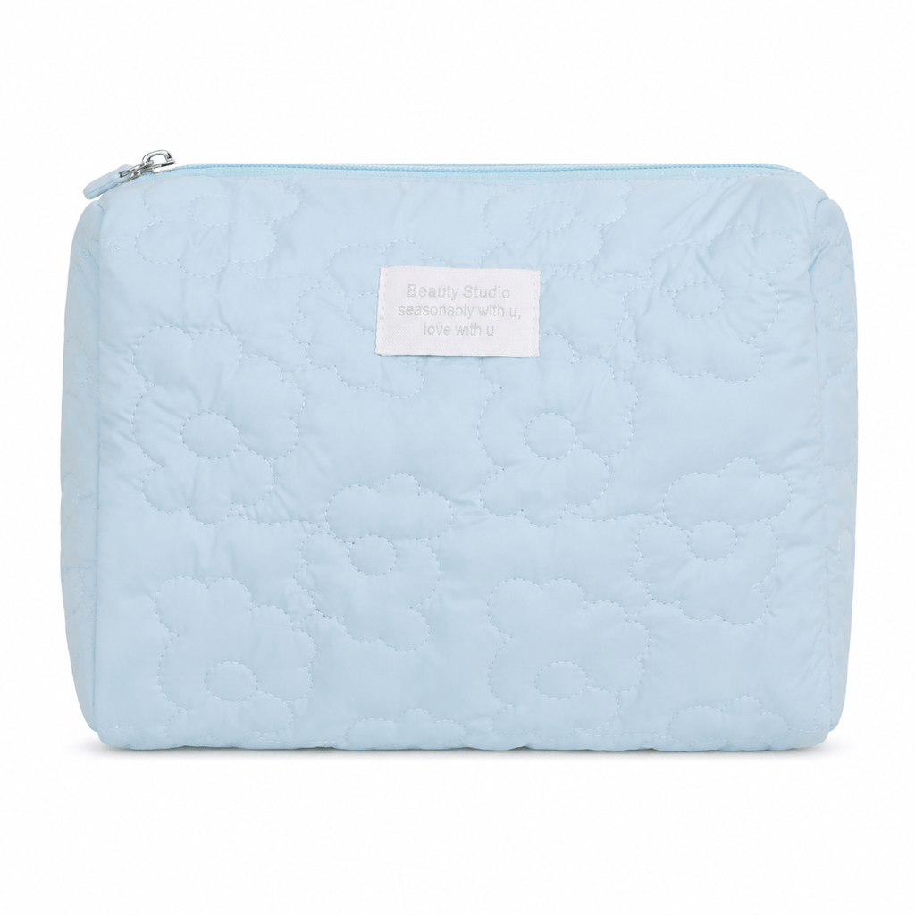 Ma Bagagerie Trousse De Toilette Femme Bleu Ciel Trousse De Toilette Matelassée Femme
