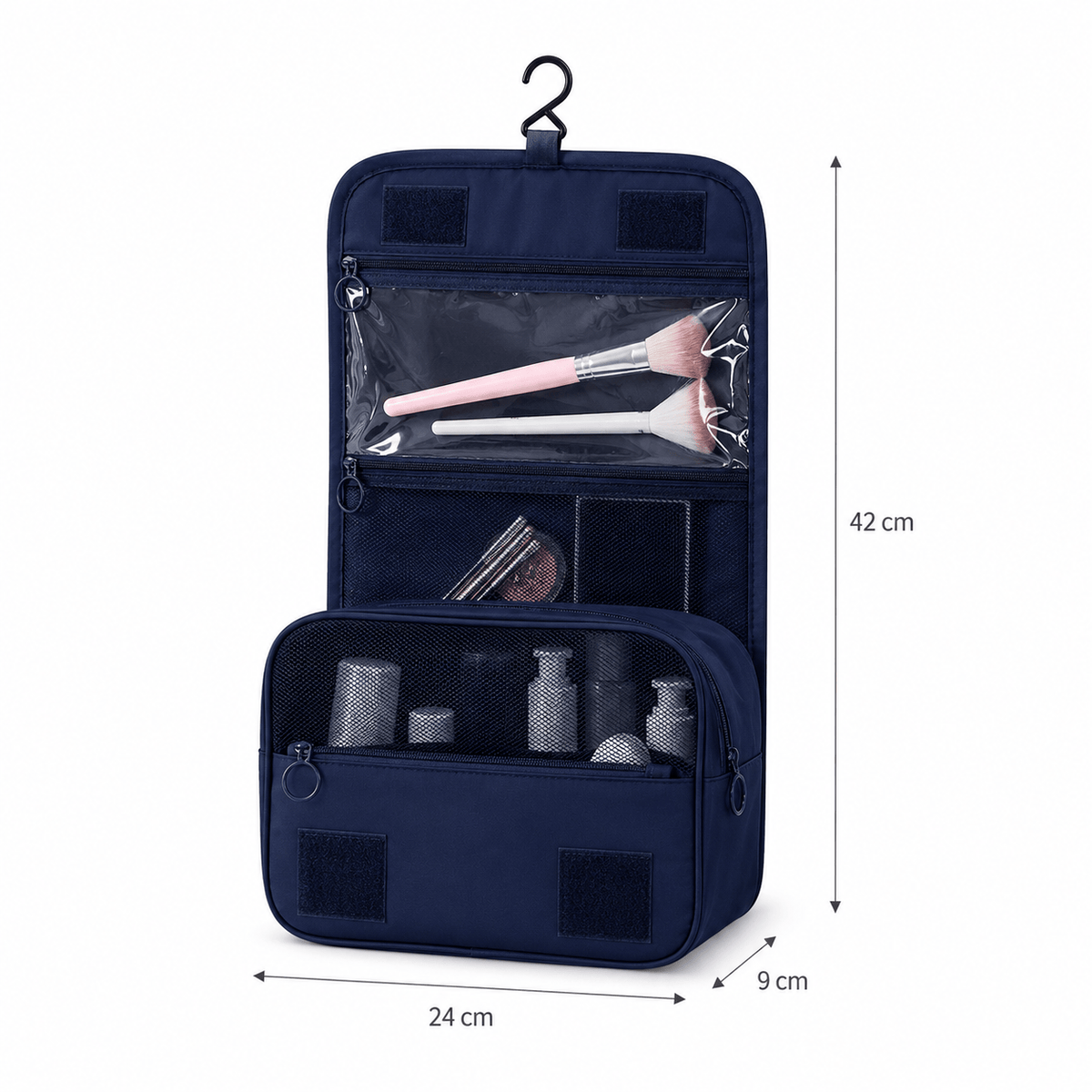 Trousse de Toilette Pliable à Suspendre