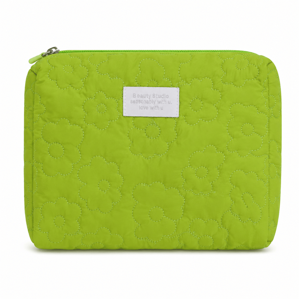 Ma Bagagerie Trousse De Toilette Femme Vert anis Trousse De Toilette Matelassée Femme