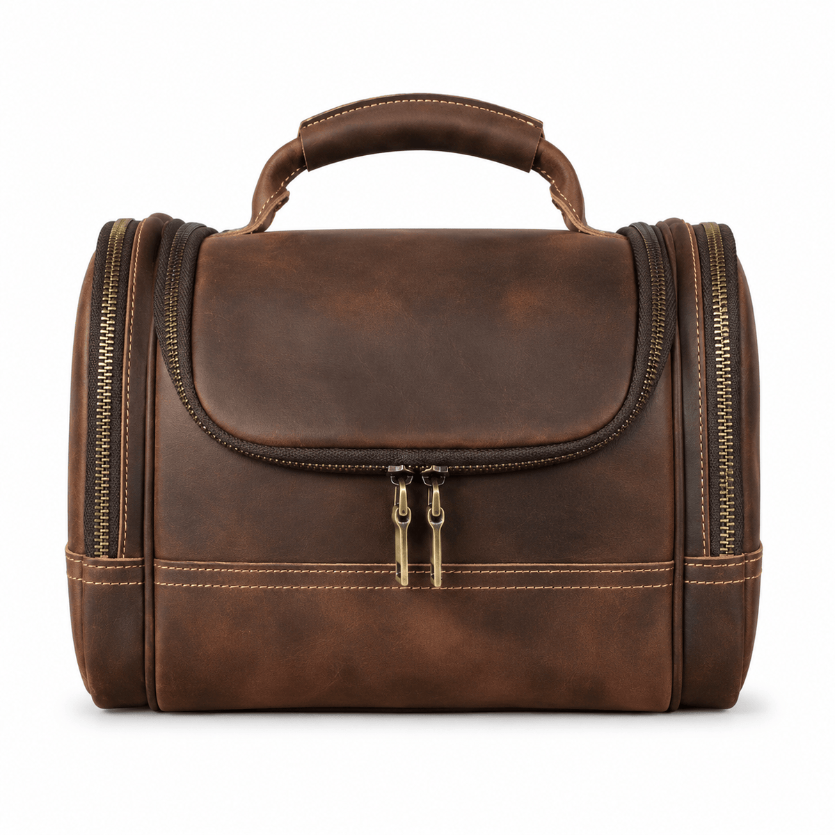 Grande Trousse De Toilette Cuir Homme Vintage