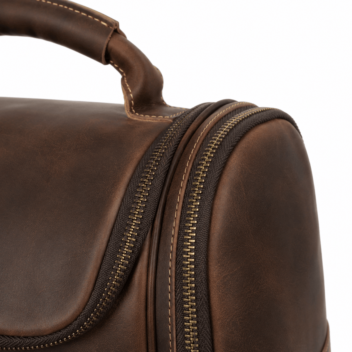 Grande Trousse De Toilette Cuir Homme Vintage