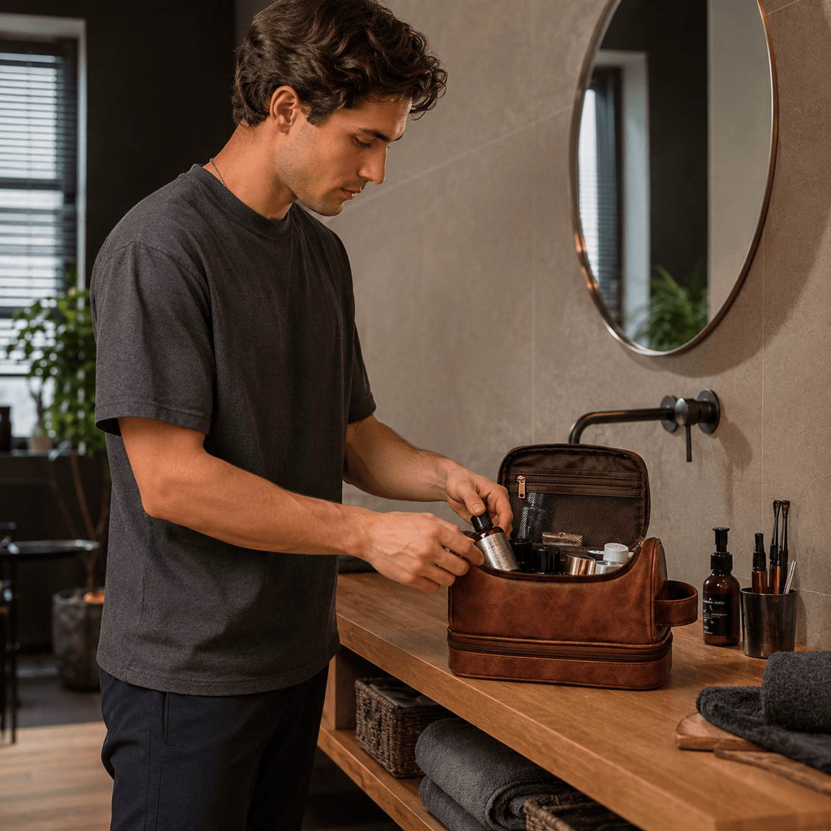 Ma Bagagerie Trousse De Toilette Homme Grand Vanity Trousse De Toilette