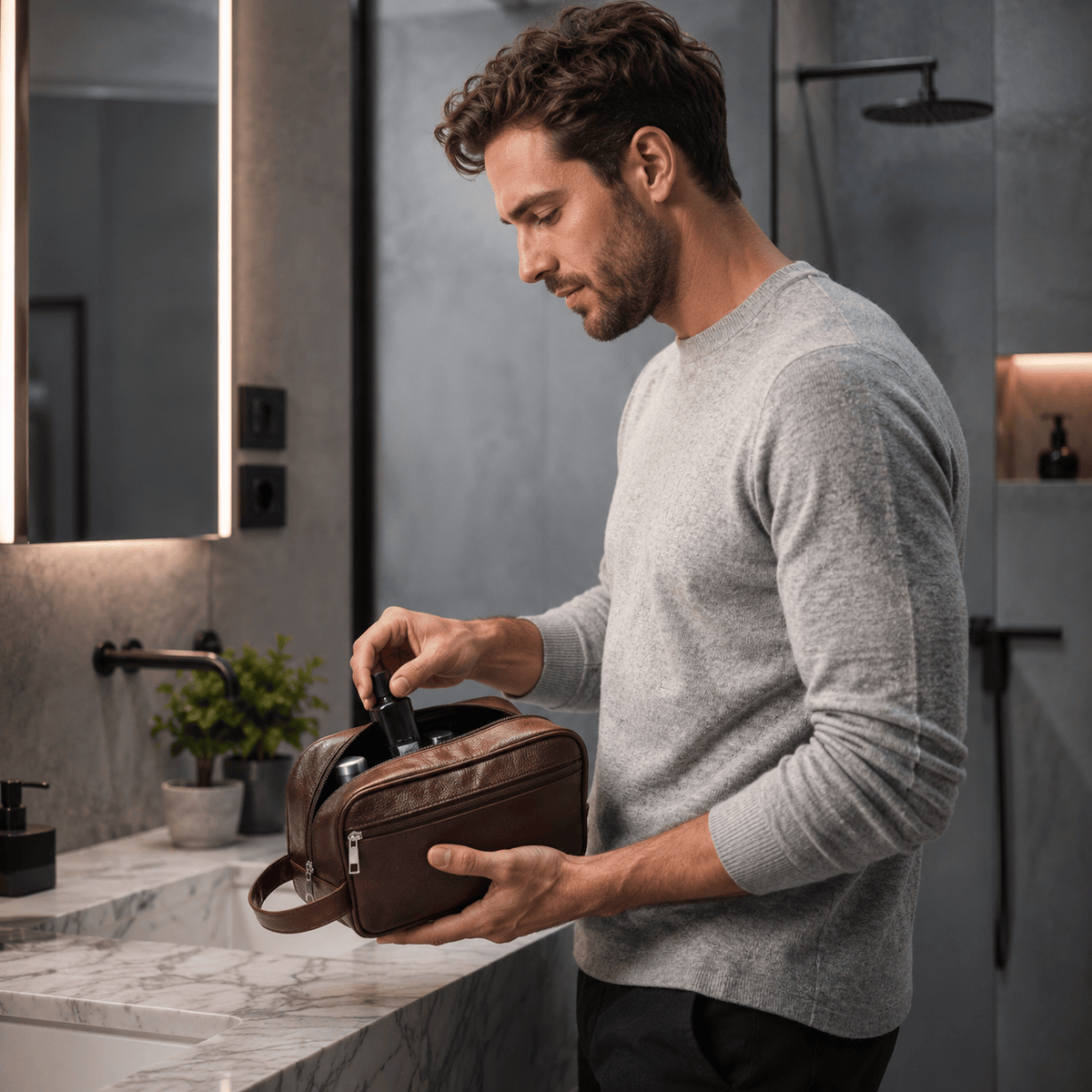 Grande Trousse De Toilette Homme Voyage