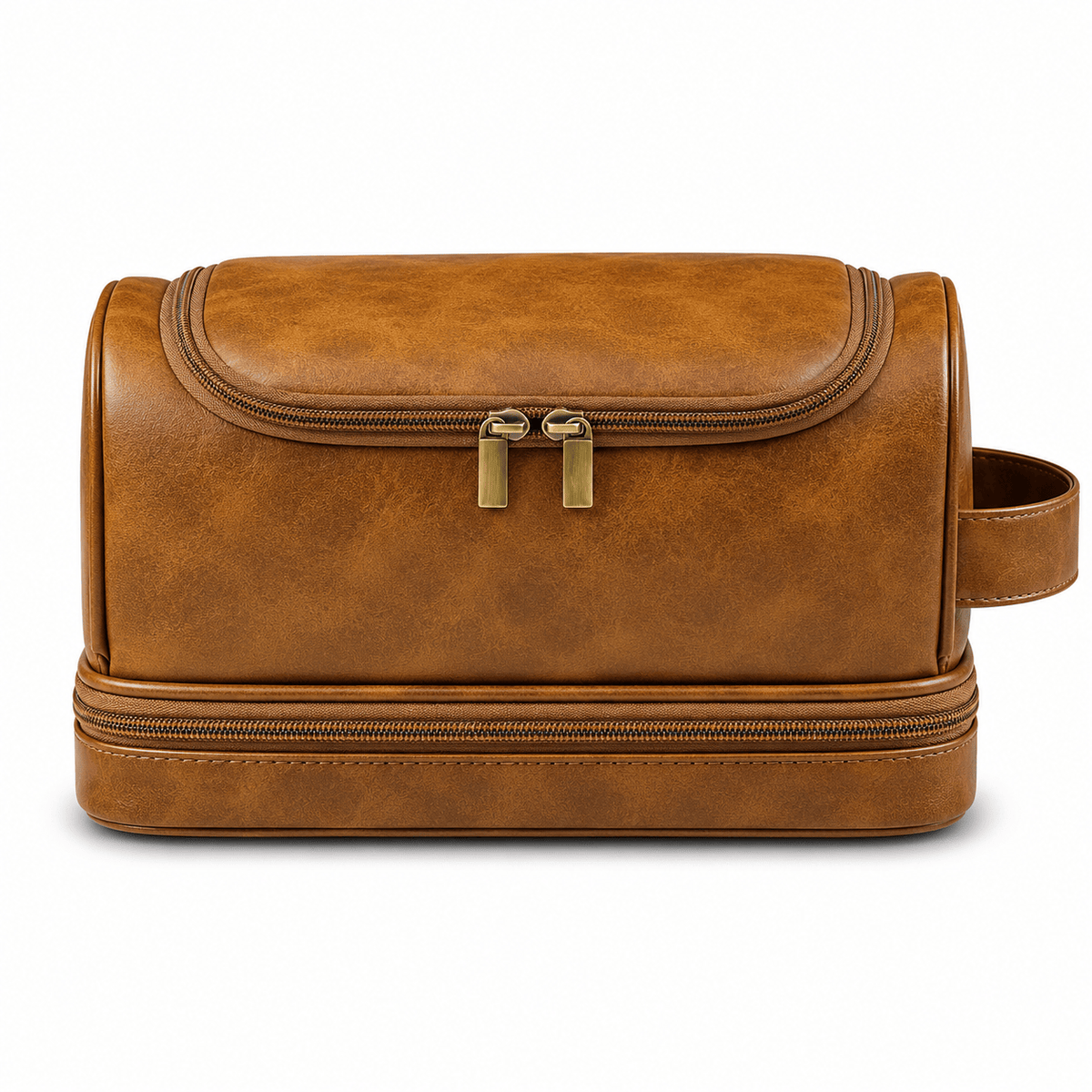 Ma Bagagerie Trousse De Toilette Homme Marron caramel Grand Vanity Trousse De Toilette