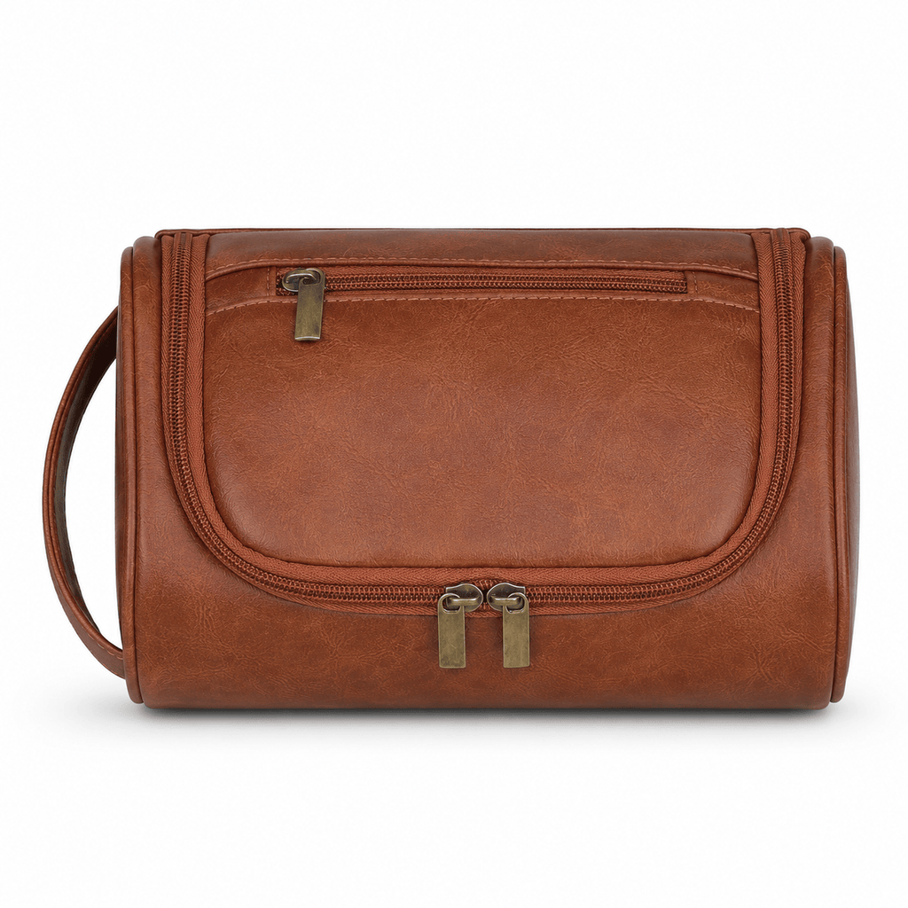 Grande Trousse De Toilette Homme En Cuir