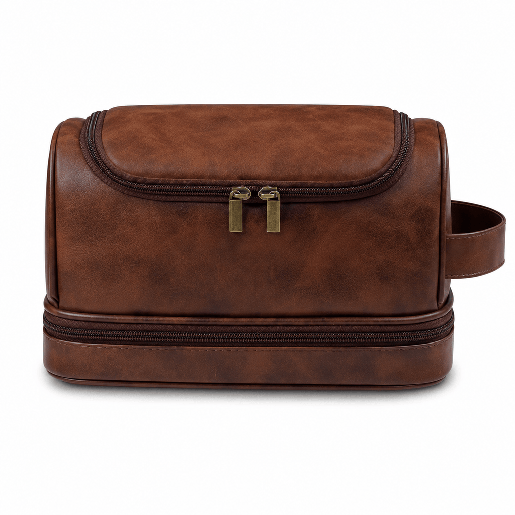 Ma Bagagerie Trousse De Toilette Homme Marron foncé Grand Vanity Trousse De Toilette