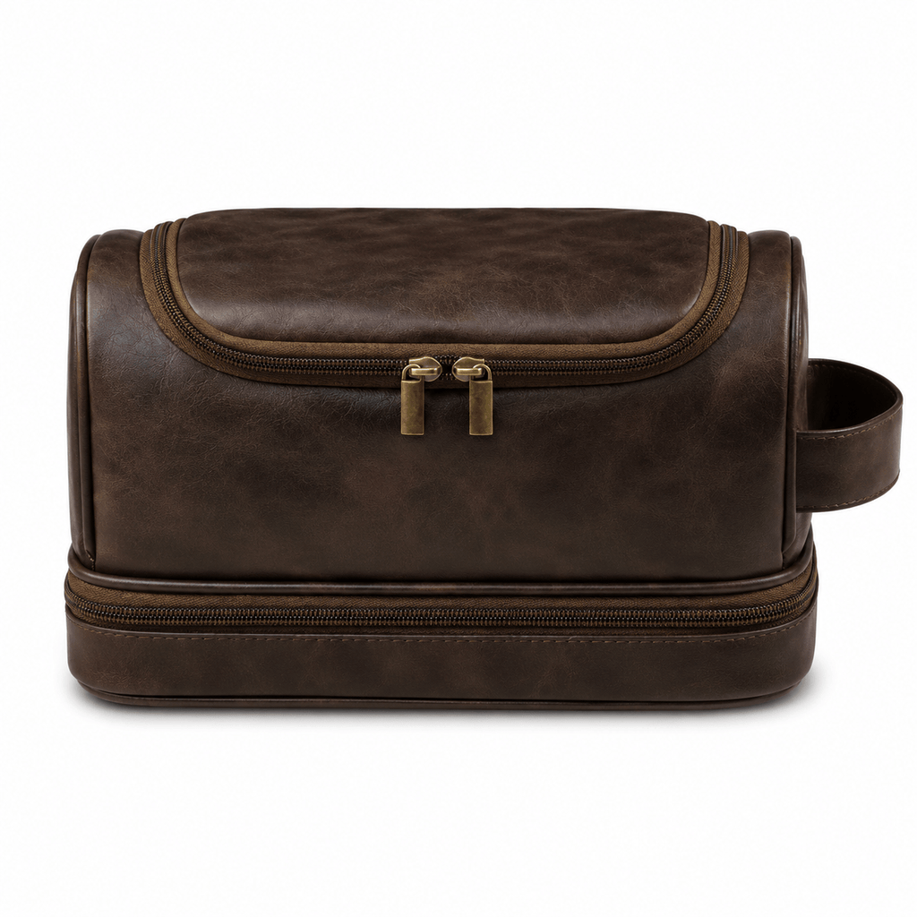 Ma Bagagerie Trousse De Toilette Homme Marron très foncé Grand Vanity Trousse De Toilette