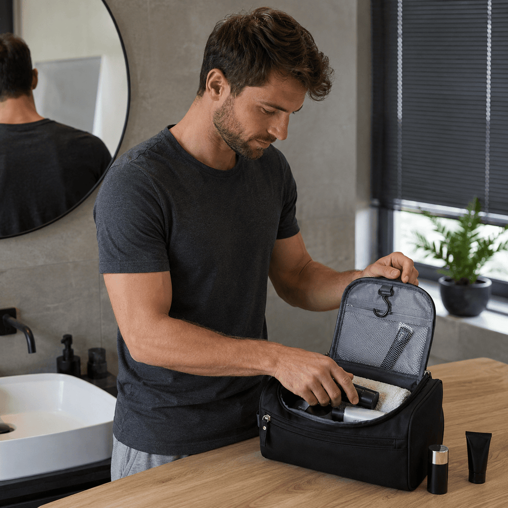 Ma Bagagerie Trousse De Toilette Homme Noir anthracite Trousse De Toilette Pas Cher Homme