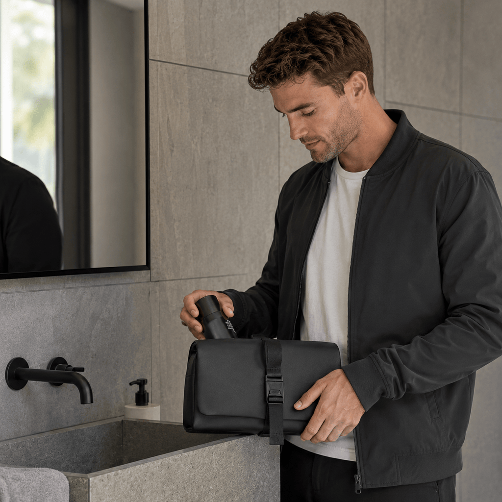Grande Trousse De Toilette Suspendue À Enrouler