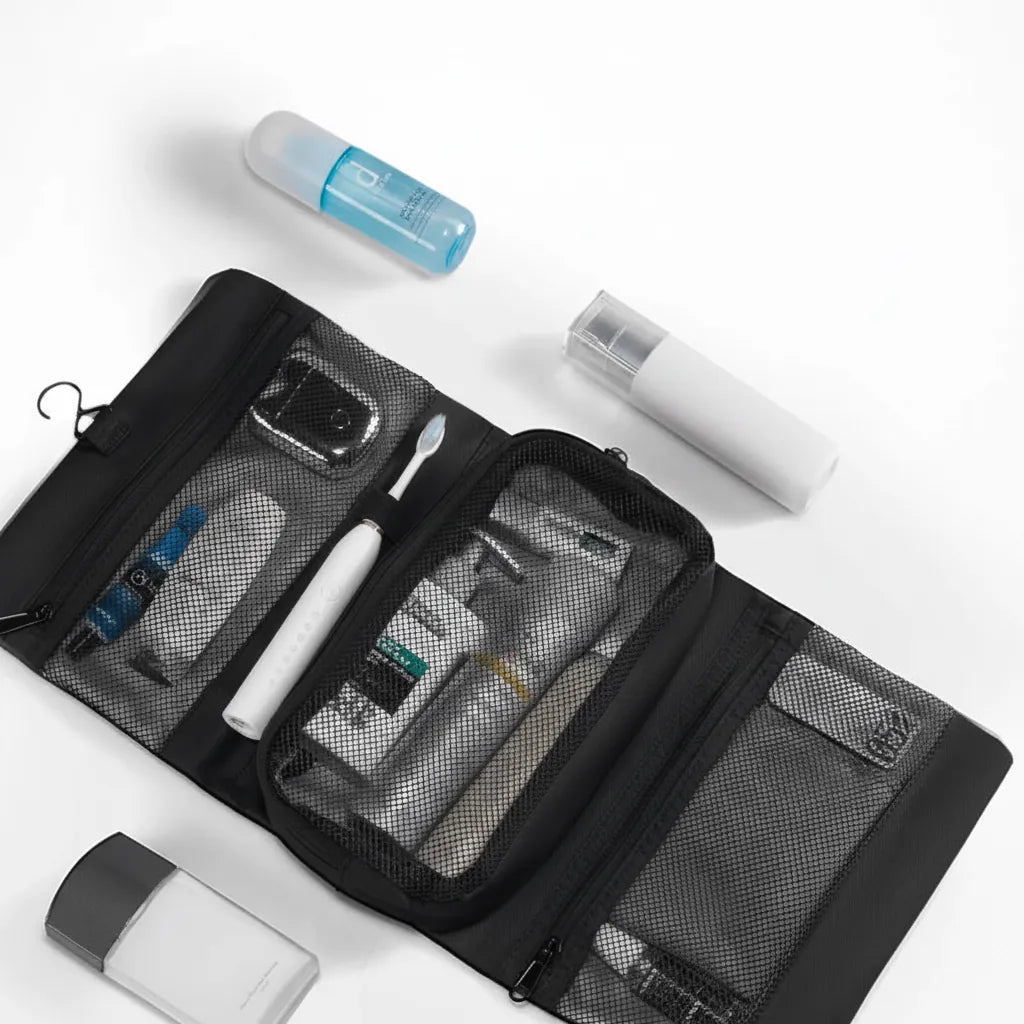 Grande Trousse De Toilette Suspendue À Enrouler