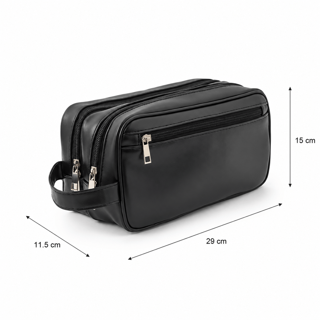 Trousse De Toilette Cuir Pour Homme