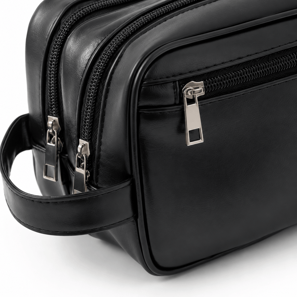 Trousse De Toilette Cuir Pour Homme