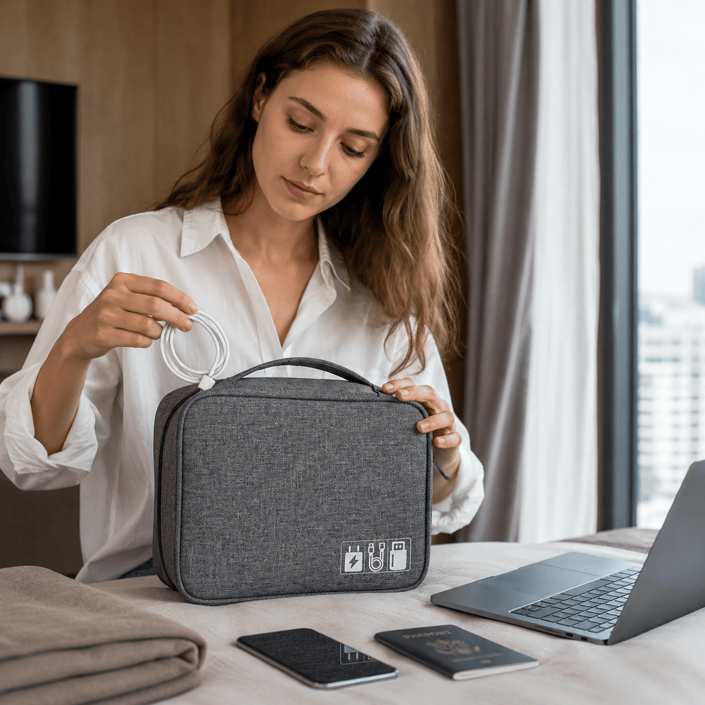 Pochette De Rangement De Cable Pour Voyager