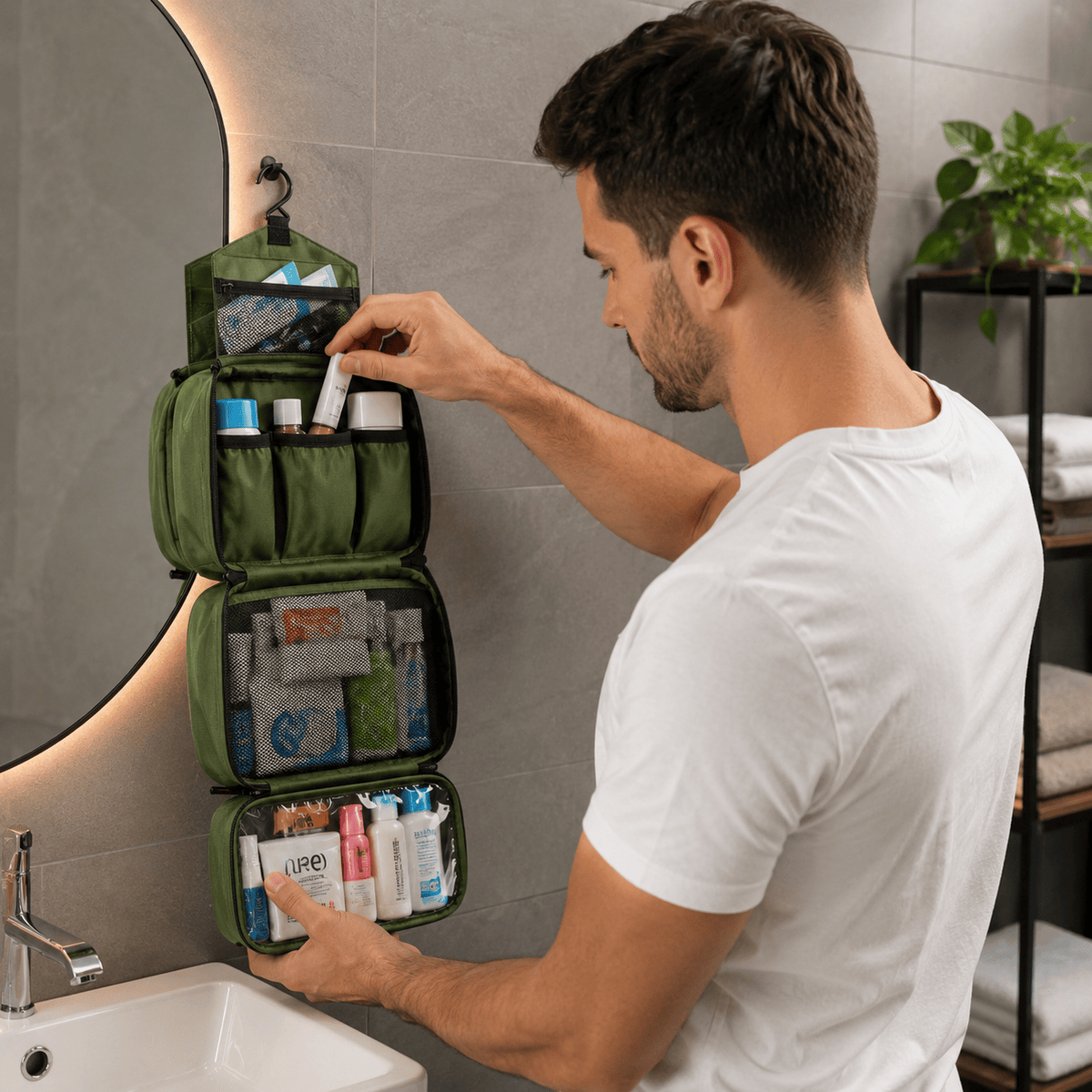 Trousse De Toilette De Voyage Pour Homme à Accrocher