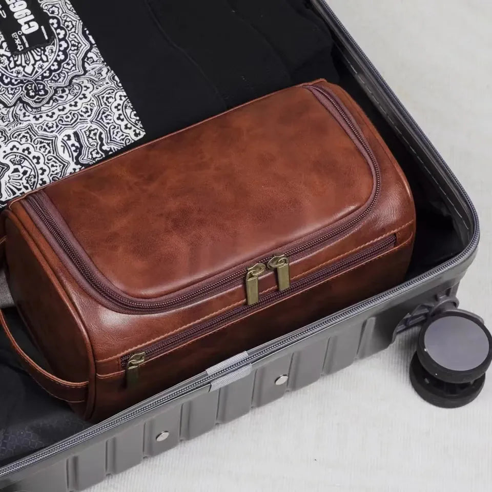 Trousse de Toilette pour Homme en Simili